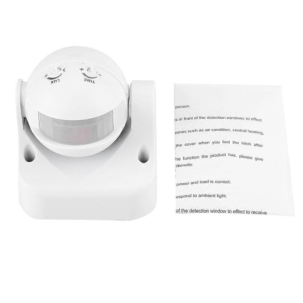 AC110-240V 10A Angle Adjustable Automatic Infrared Sensor Human Body Induction Switch