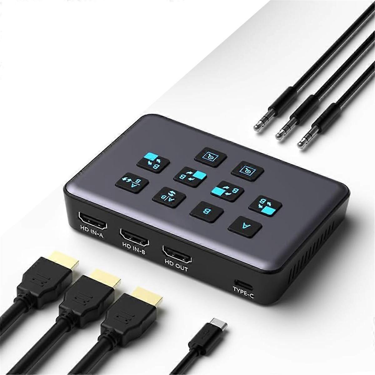 Dual-Channel HDMI-Compatible External Capture Card