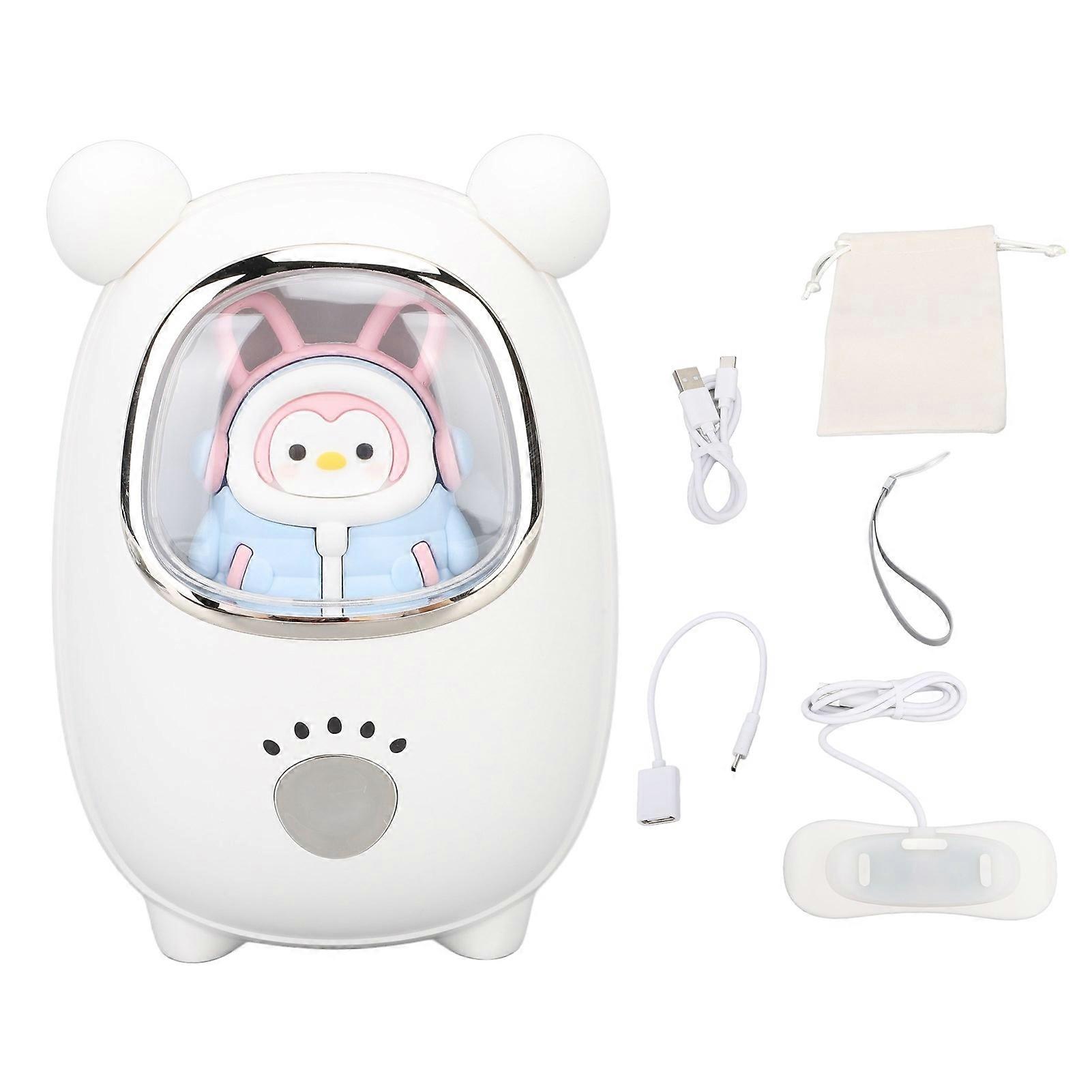 Electric Hand Warmer Power Bank Fast Heating Portable Cute Pet Rechargeable Hand Warmer with Night Light for Outdoor Penguin
