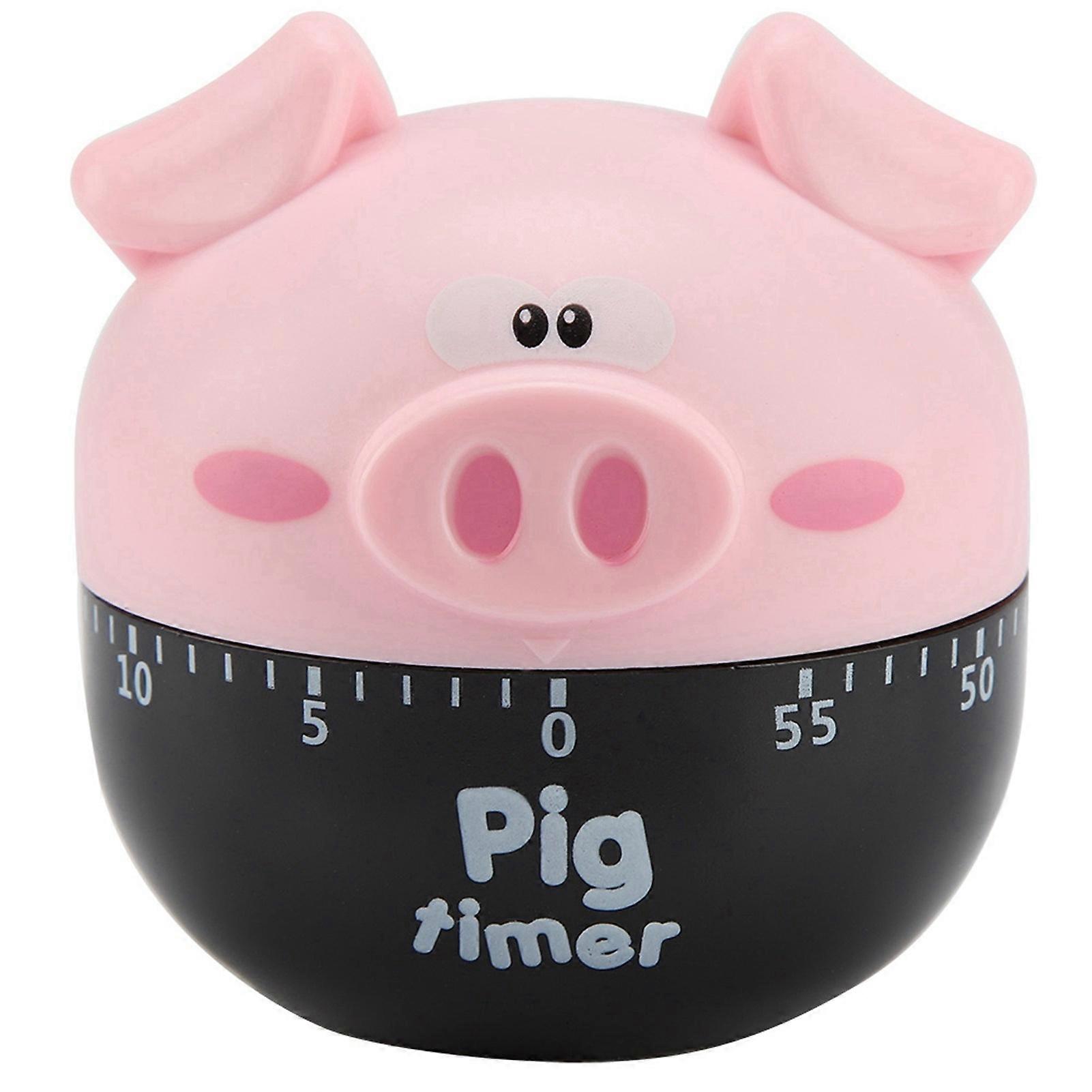 Cute Cartoon Pig Kitchen Timer Mechanical Timers Counters for Cooking Timing Tool