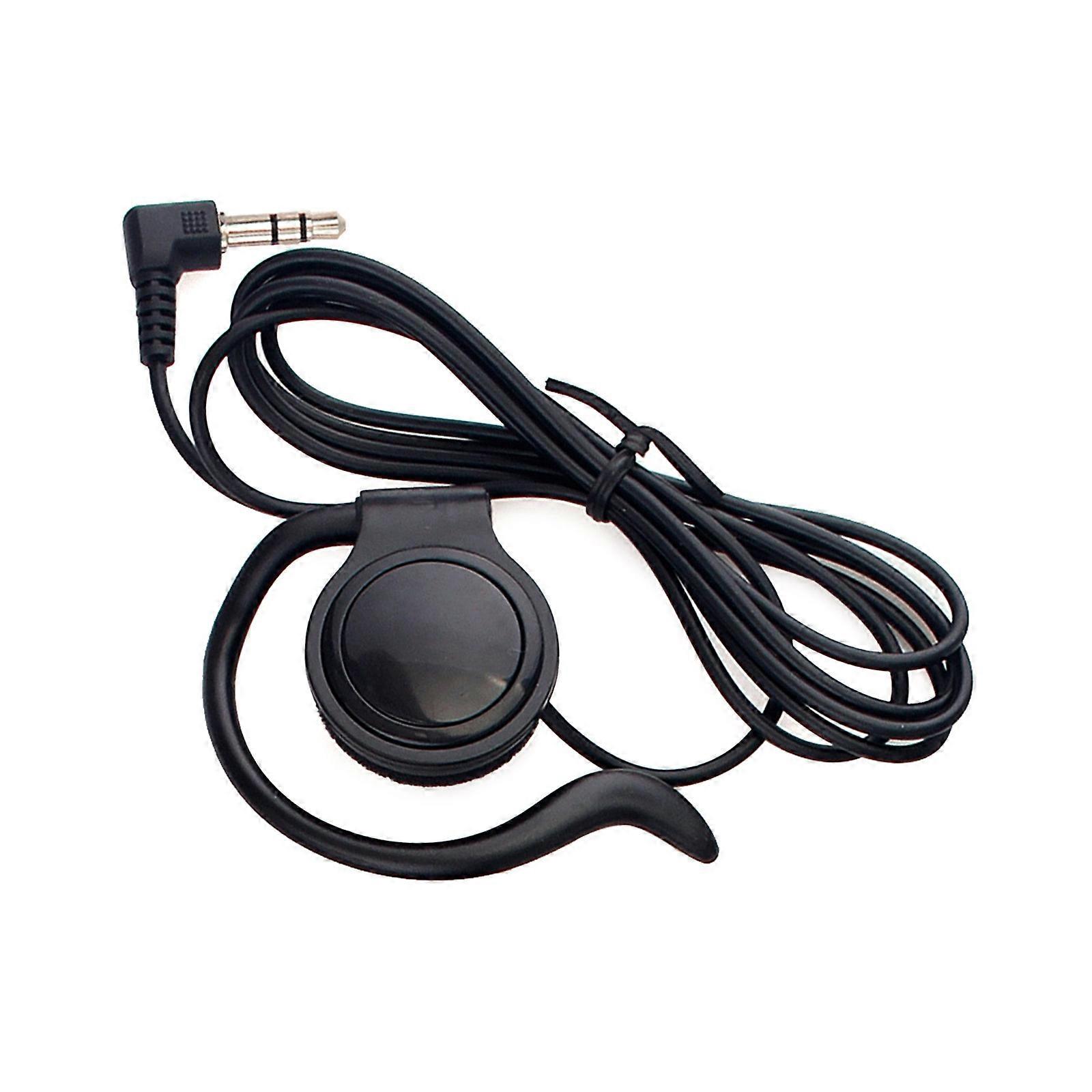 3.5mm Listen Only Earpiece Headset Earphone One-sided Ear-mounted Guide Wire Explainer For Radio Tour Guides System Multicolor