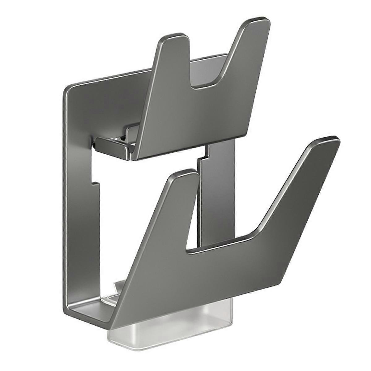 2 Tier Pot Lid Organizer, Aluminum Wall Mounted Pot Lid Rack