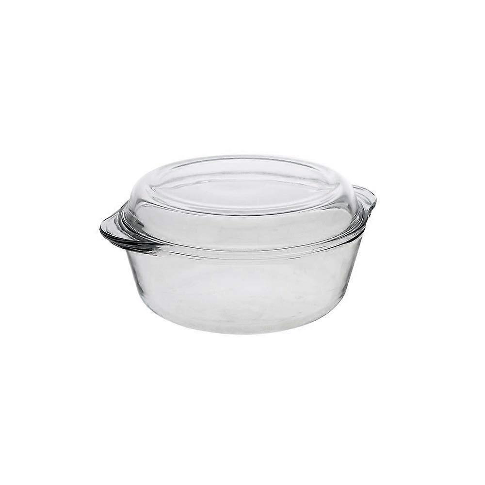 Glass Round Oven Safe Casserole Dish Baking Bakeware 71 oz