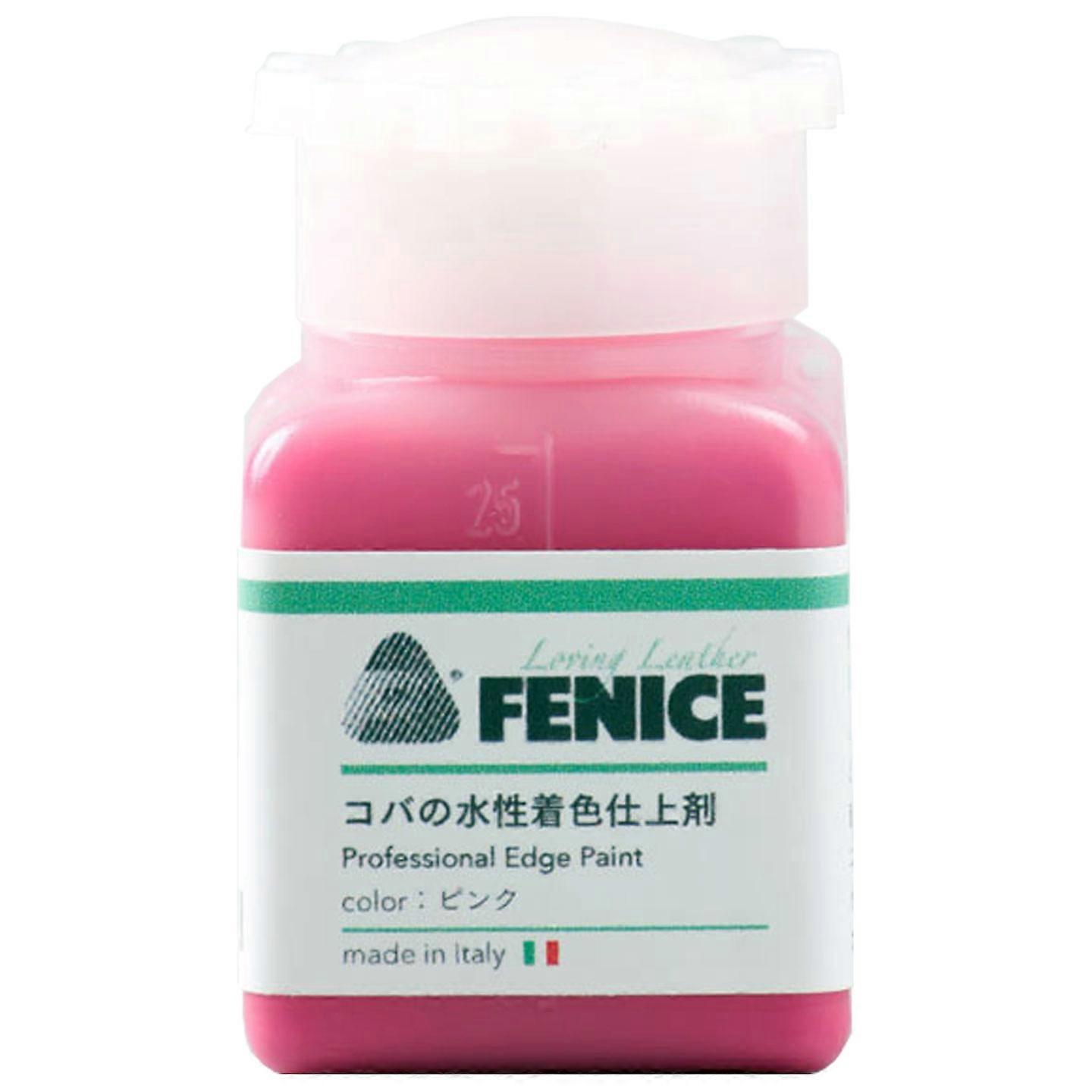 Craft Sha Leathercraft Fenice Pink 25ml Leatherwork Edge Dye Paint Coat Seal