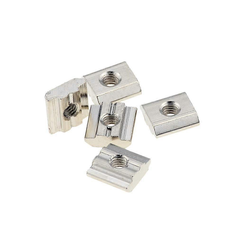 T Sliding Nut Block Square Nuts 3030 Aluminum Profile Slot M8 for Kossel DIY CNC, Nickel Plated, 100pcs