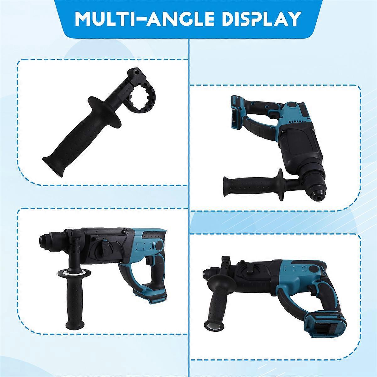 3 Functions Electric Brushless Rotary Hammer Multifunctional Impact Hammer Drill Power Tools for 18V Battery
