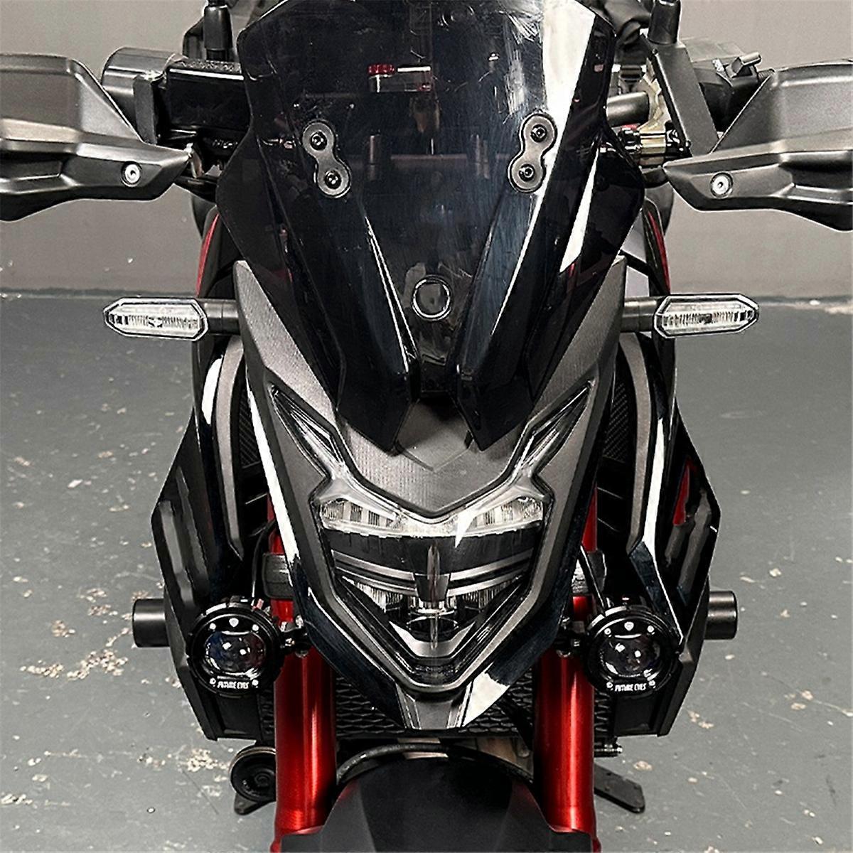 Motorcycle Windshield Airflow Deflector + Phone Navigation Bracket for Cb750 Hornet 2023-2024
