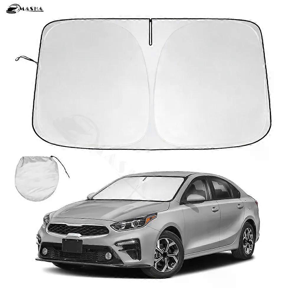 Windshield Sun Shade for KIA Forte Accessories 2014-2022 2023 2024 Window Sunshade Sun Visor Protector Foldable Blocks UV Rays