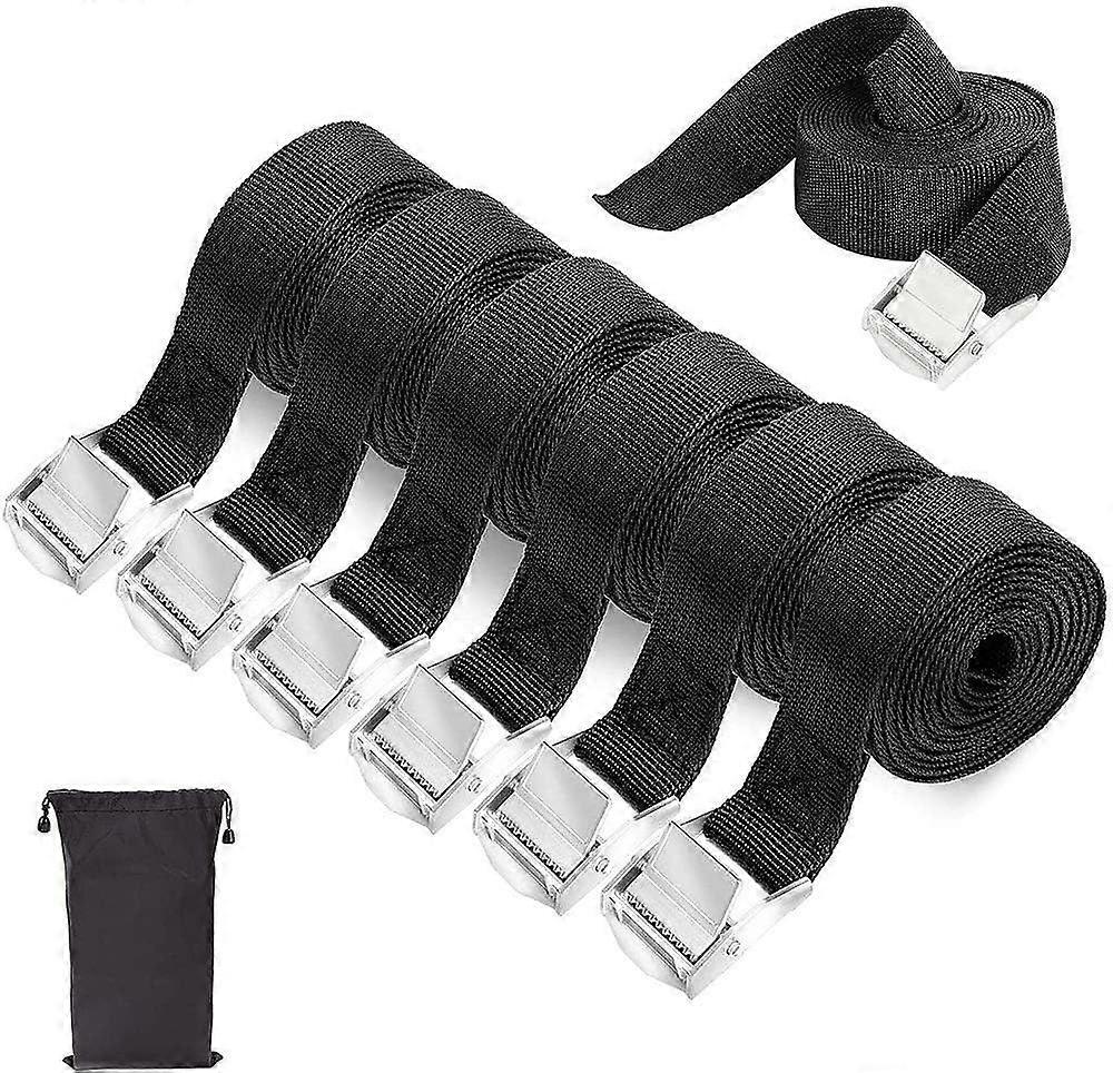 Tie Down Strap Tie Down Strap, 6 Pcs Tie Down Strap Locking Straps Car Truck Cargo Strap Tie Down Kit with Buckle Cinch Strap - for Transport Motorcyc