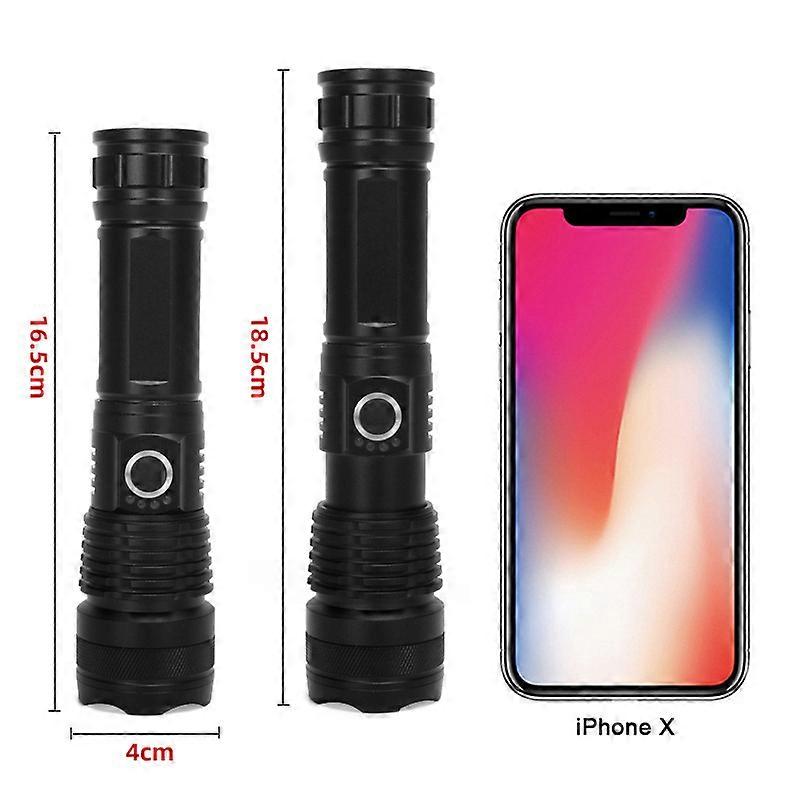 USB Charing Torch  Waterproof Small Mini Torch   Flashlight Adjustable Focus  Outdoor Flashnight Torch