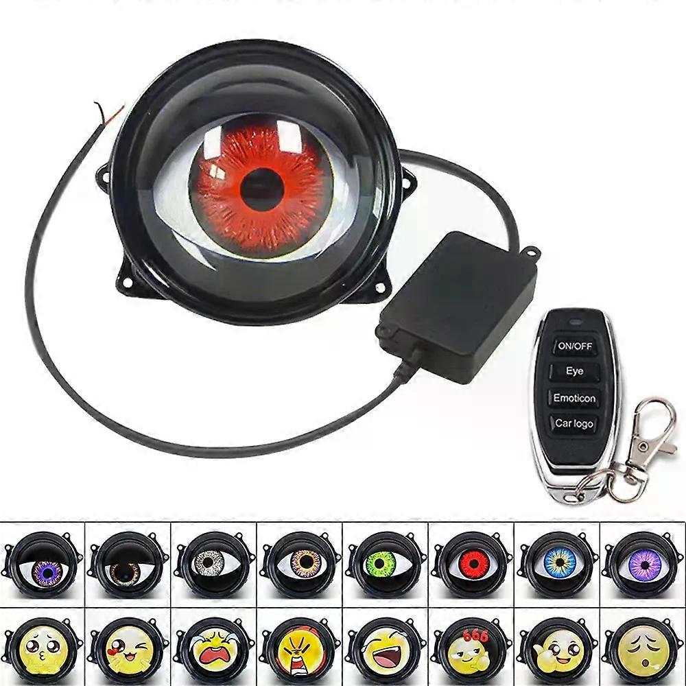 3-inch Devil's Eye LED Car Dynamic Lights Led Lens Retrofit Kits Assembly Auto Accessories Headlight 12V 24V With Remote Control