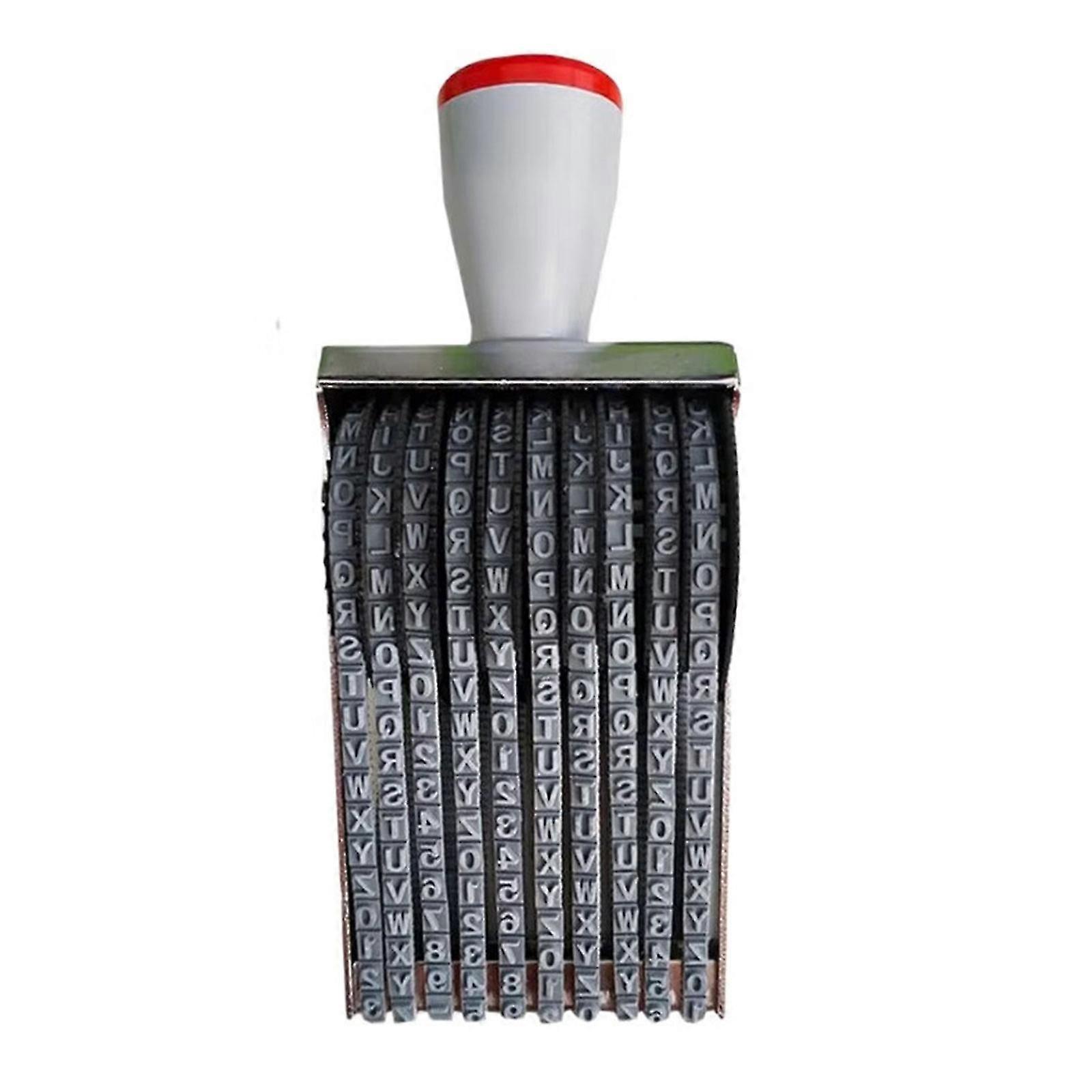 Adjustable Number Letter Roller Stamp Rotating Rubber Stamp Business Stamp Office Stamp for Document File Stamping