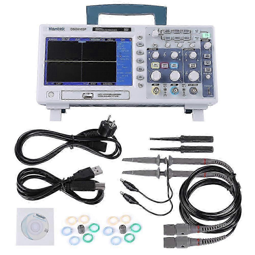 Dso5102p Digital Oscilloscope 100mhz 2 Channels 1gsa/s 7inch Tft Lcd