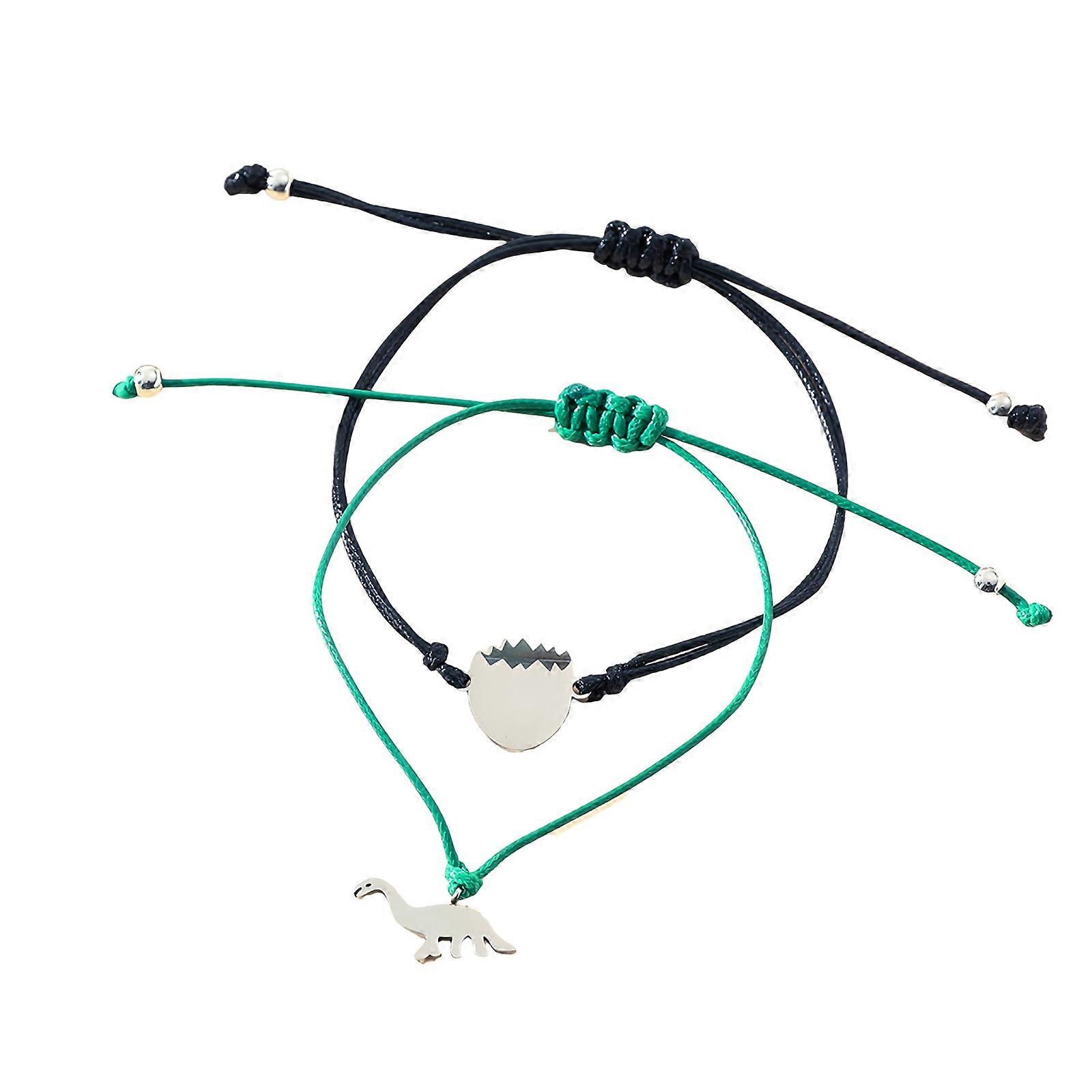 Elegant Handmade Bracelet with Dinosaur Theme Emphasizing the Deep Connection Between Mothers and Daughters