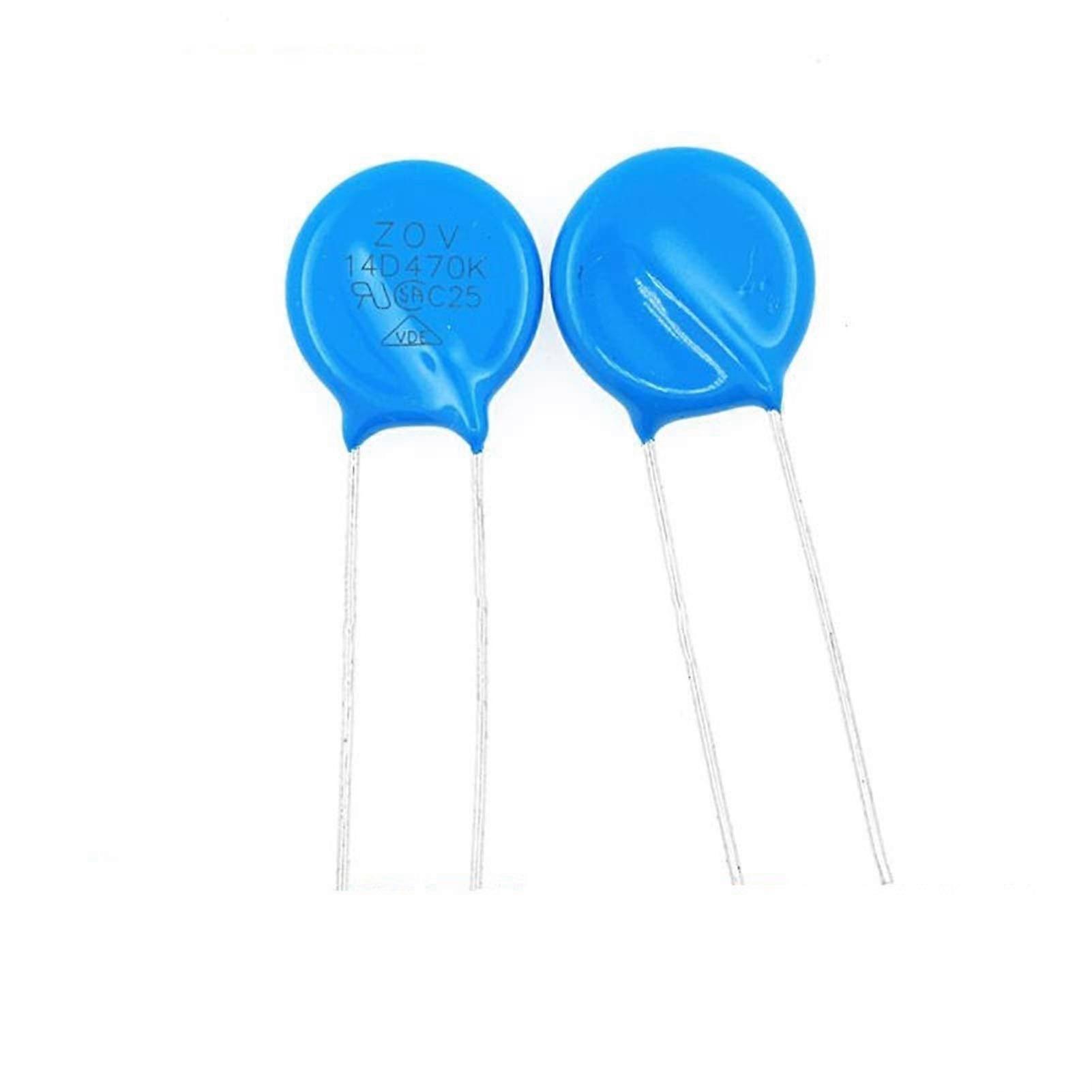 VARISTORS 50pcs Varistors 14D470K 47V Metal Voltage Dependent Resistor 14D