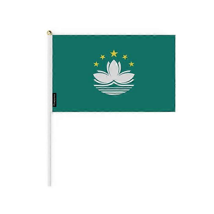 Flag - Macao - 14 x 21 cm - Durable polyester - Lightweight - Double-sided print