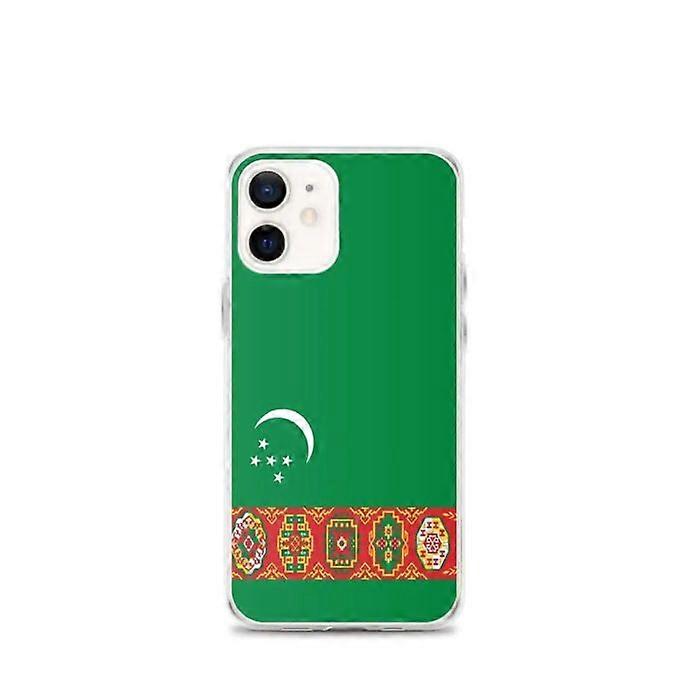 Turkmenistan Flag Phone Case - iPhone 12 mini