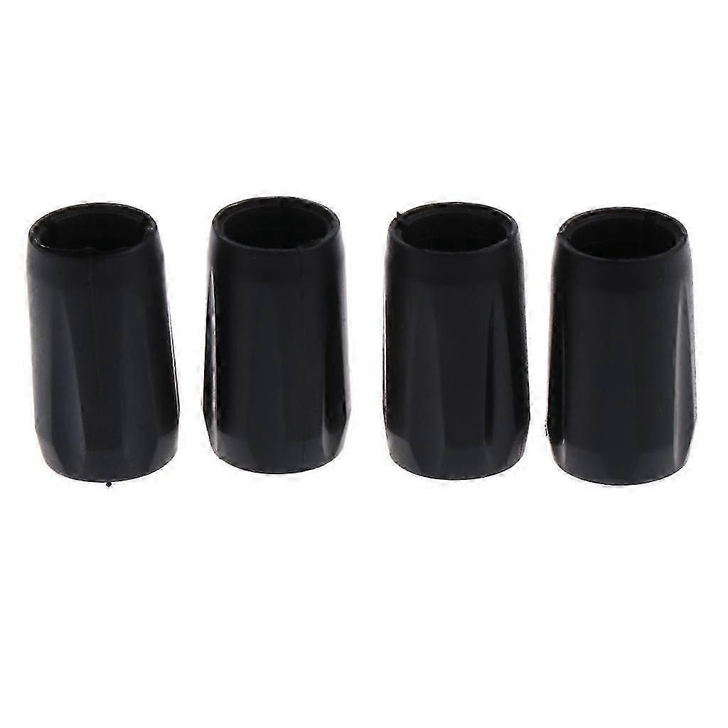 4x Plastic Walking Pole Tips Replacement for Hiking Trekking Black-size:14mm