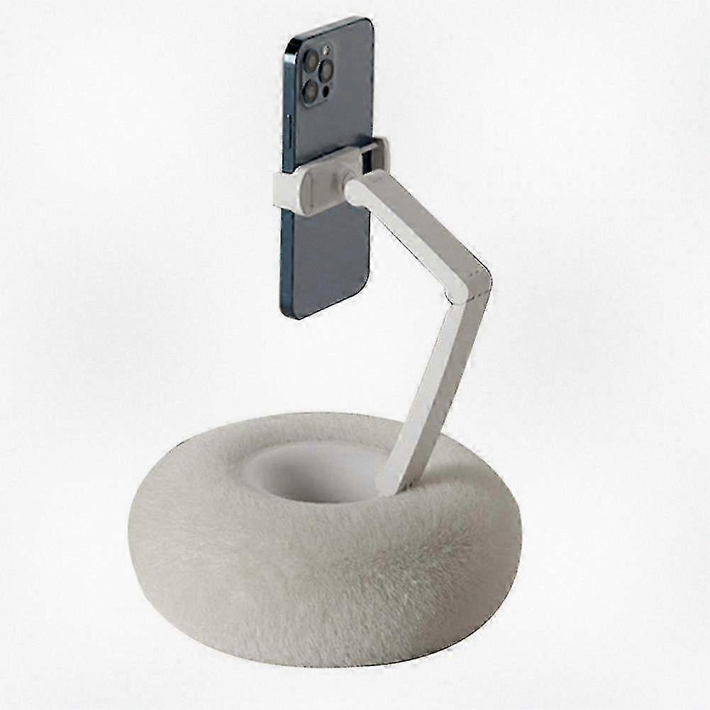 Adjustable Phone Angle Plush Pillow Phone Stand - Portable Holder for Desktop, Bed, and Sofa - Suitable for Various Brands