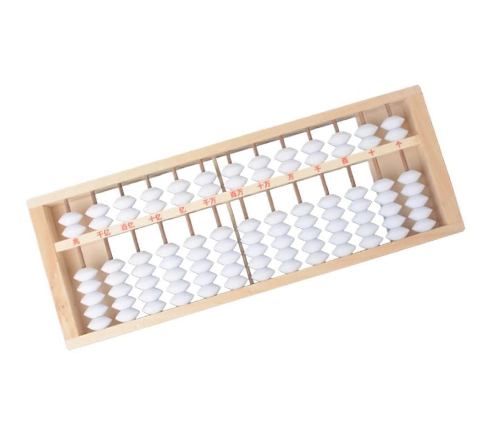 Math Calculating Tool 13 Digit Abacus Chinese Japanese Calculator Counting Tool Education Abacus 7 Beads Counting Abacus