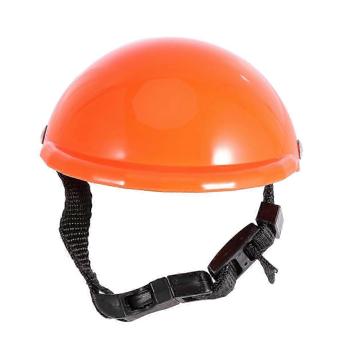 1pc Capacete de Segurança para Cachorro para Proteção Solar e Chuva (Laranja, 4 Polegadas)