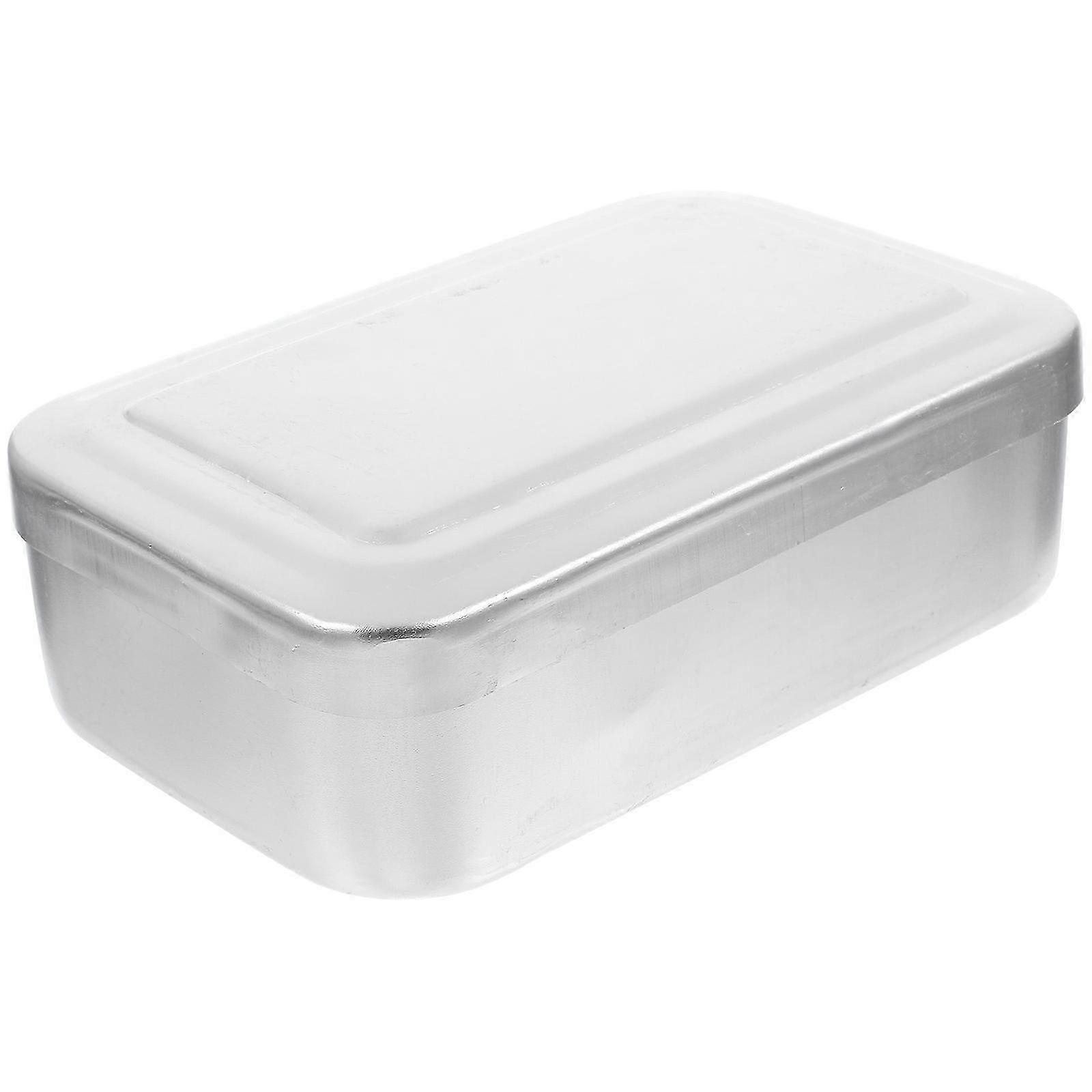 Portable Multi-function Bento Box for Camping & Outdoor - 21X12.5X6CM Silver