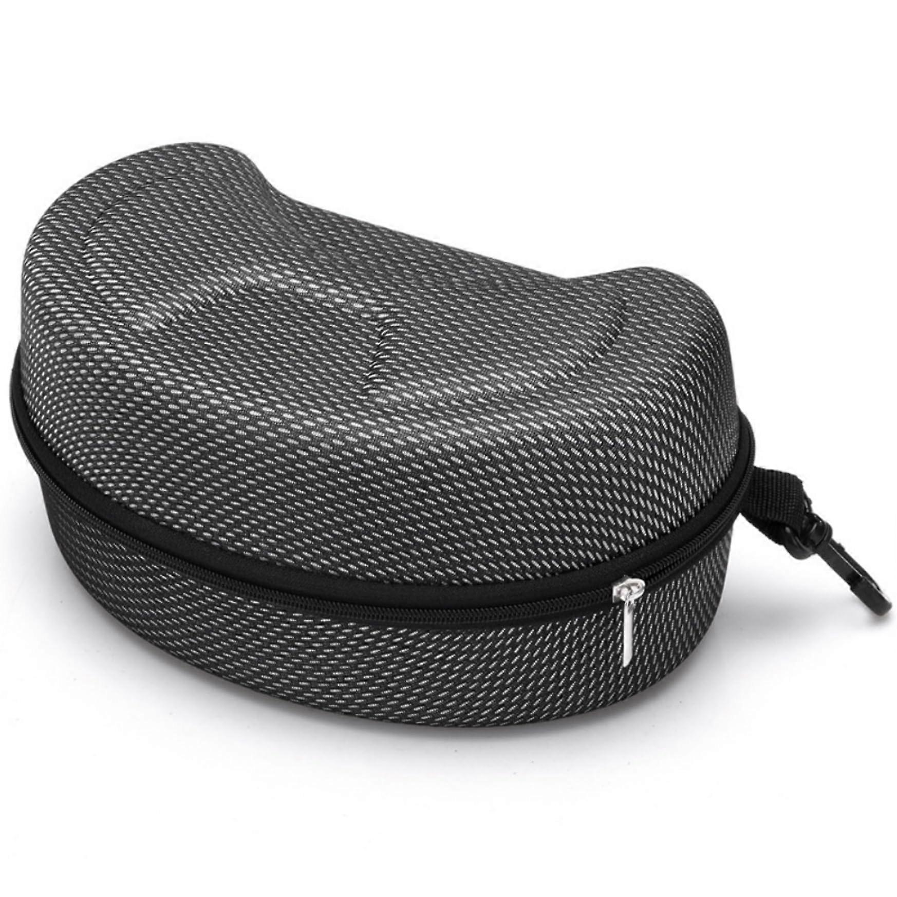 Ski goggle case, shockproof Eva snowboard goggle case, 8x5x4 with zipper and clip, protective goggles for ski storage Ref: 6787