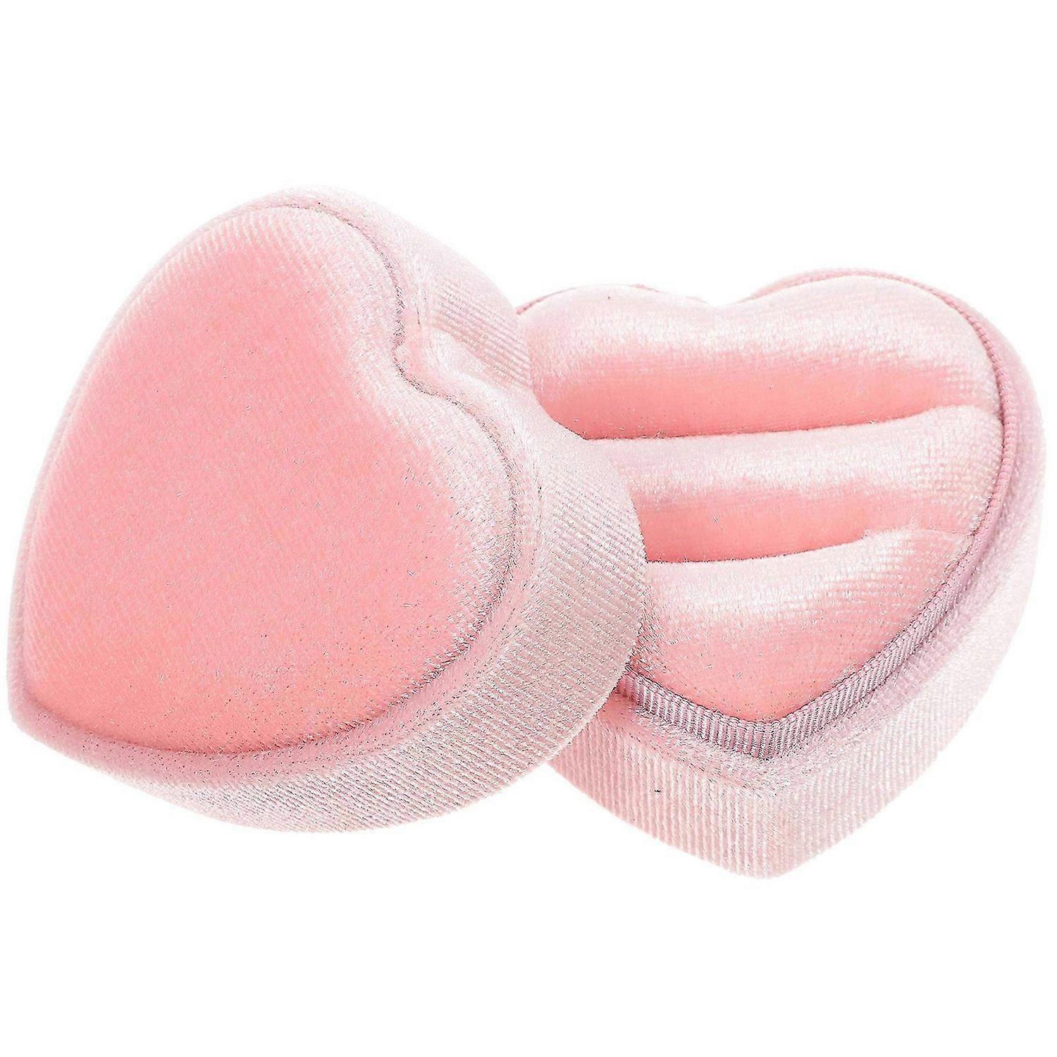 Heart Shaped Ring Box Storage Wedding Ceremony Ring Box Proposal Engagement Ring Box