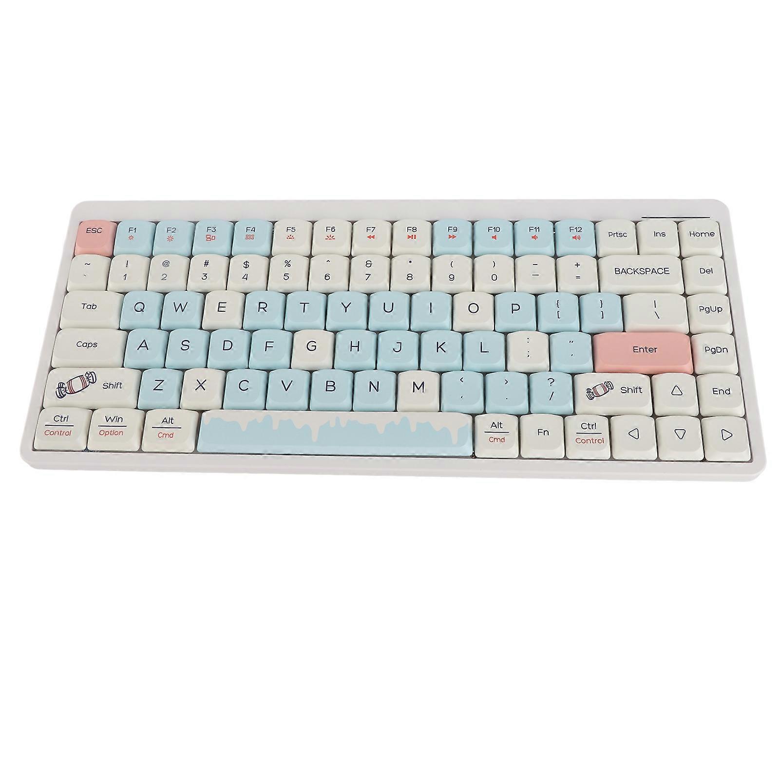 84 Key Bluetooth Keyboard 3 Mode 2.4G Wireless Bluetooth Gaming Mechanical Keyboard Wired Type C for Win