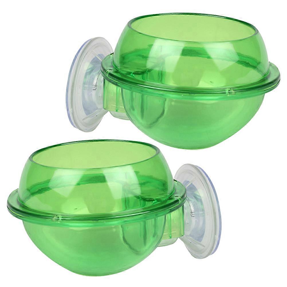 Reptile Water Feeder Bowls with Suction Cups – Easy Install & Clean Feeding Dish for Tortoises, Lizards, and Snakes