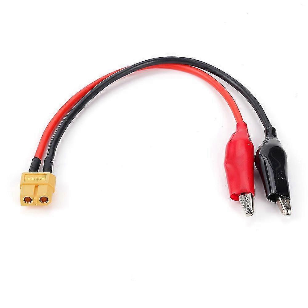 XT60 Connector Cable with Alligator Clips for SKYRC NC2500 Pro Motor Run-in 14AWG 20cm