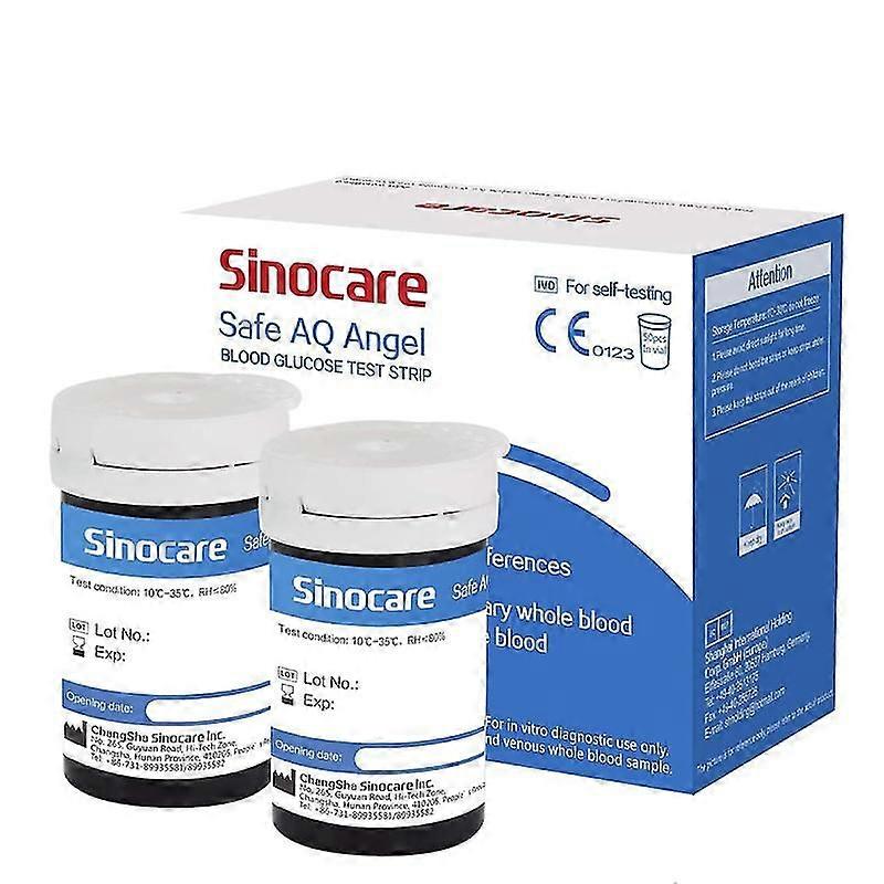 Sinocare Safe Aq Ταινίες Γλυκόζης Και Νυστέρια 50τμχ