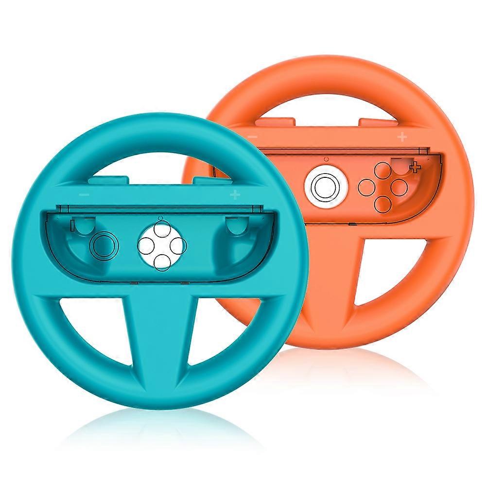 JYS-NS2261 2Pcs For Nintendo Switch 2 Left and Right Joy-Con Racing Steering Wheel Controller - Blue
