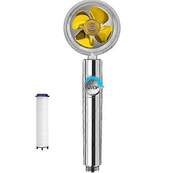 Booster Shower Head with Propeller (with Filter) - Turbo Silver