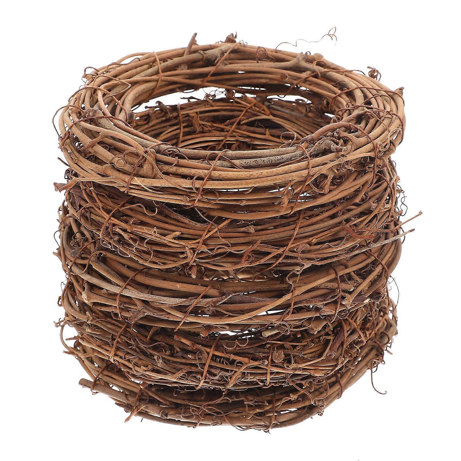 Fine Texture Hand Woven Rattan Rings Adding Elegance to Festive Occasions