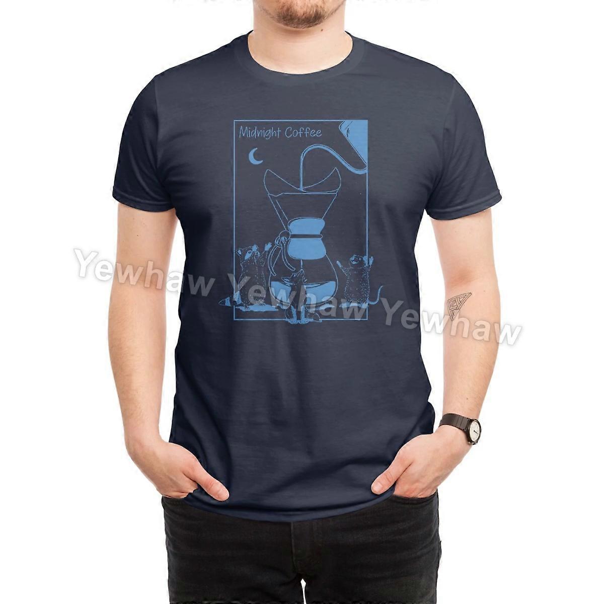 Midnight Coffee T-Shirt animals raccoon fox mouse