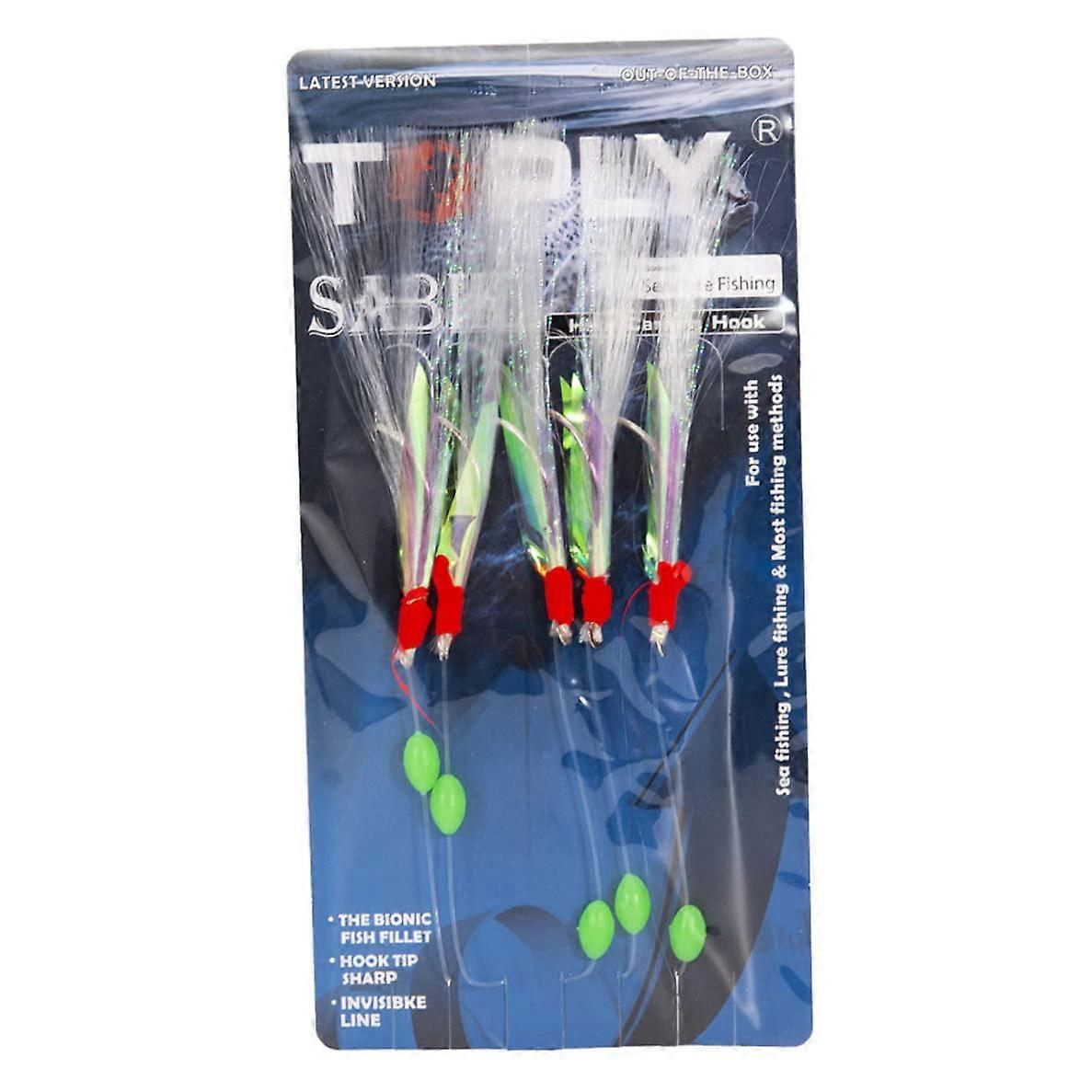 Sea Fishing Barbed Hooks with Storage Box for Bass Cod Mackerel Boat Beach Pier