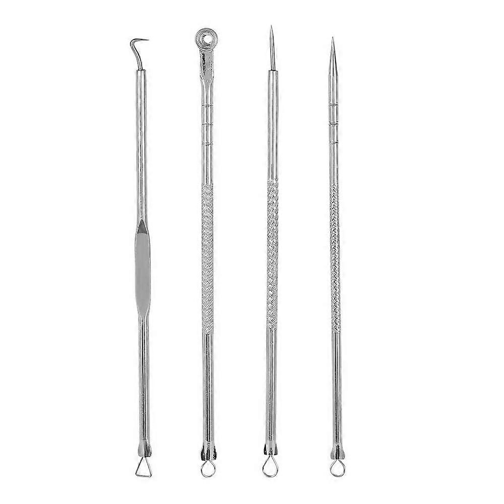 Blackhead Remover Pimple Comedone Extractor Tool, Effective Acne Removal Kit-silvery