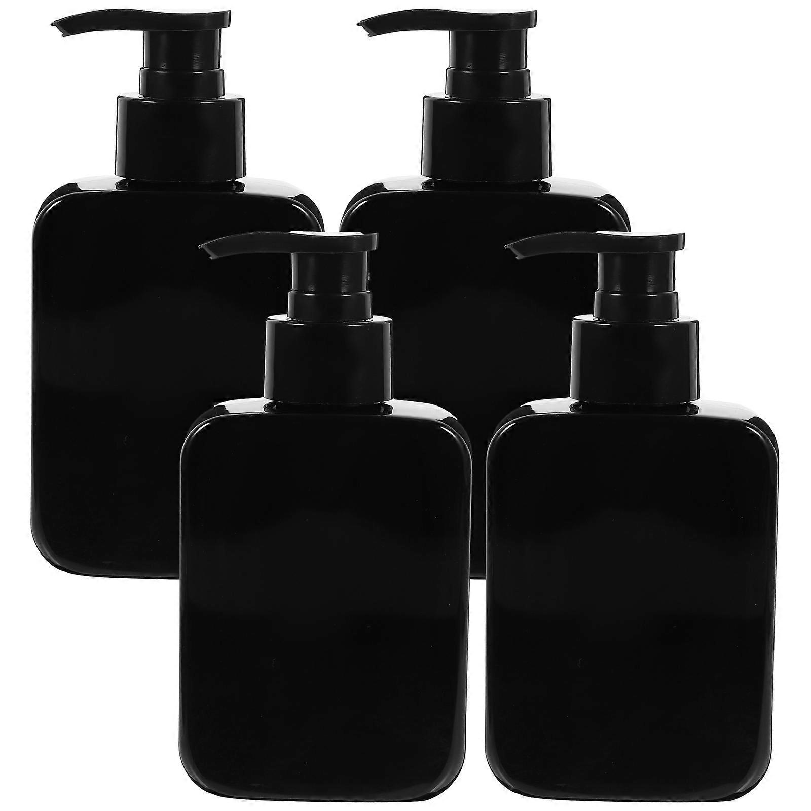 Pump Dispensing Bottles Lotion Container Travel Use 13.50X7.00X3.00cm PET Skin Care 4Pcs