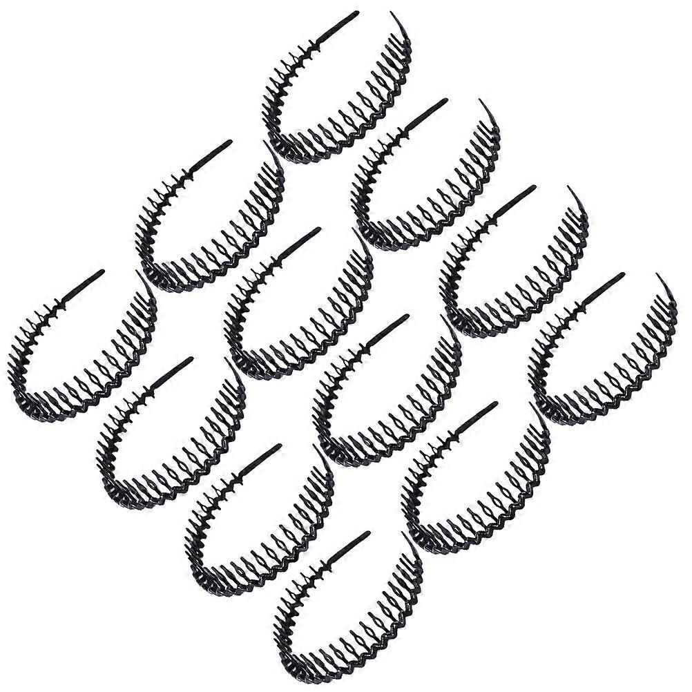 عقال سبا أسود صالون تصميم مسنن أنيق يستخدم تنظيف الوجه البلاستيكي 12 قطعة