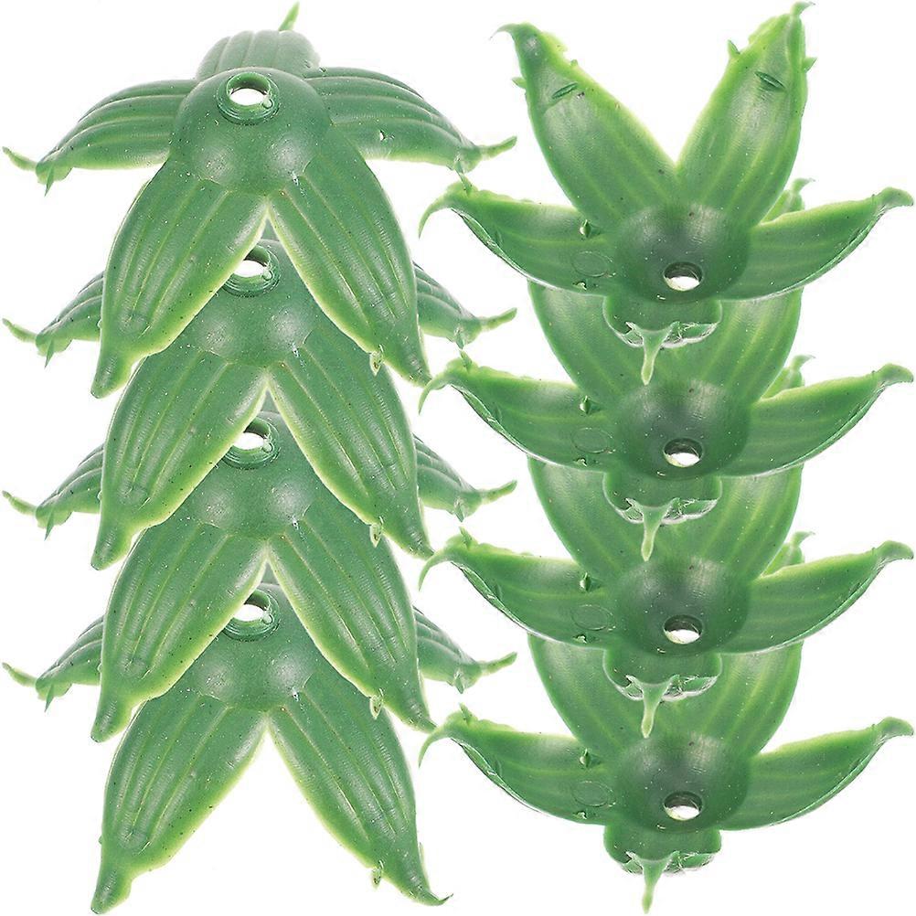Artificial Flower Petal Plastic Calyxes Green 2.5X5X5CM Round Base Realistic Design For DIY Enthusiasts 650Pcs/Set