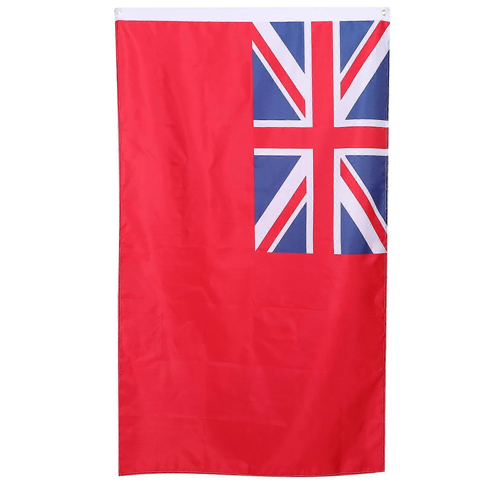 Marine Industry Ensign Flag British Flag England Banner Nautical Navigation Merchant Vessel Standard Rectangular 150.00X90.00X0.20CM 1Pcs