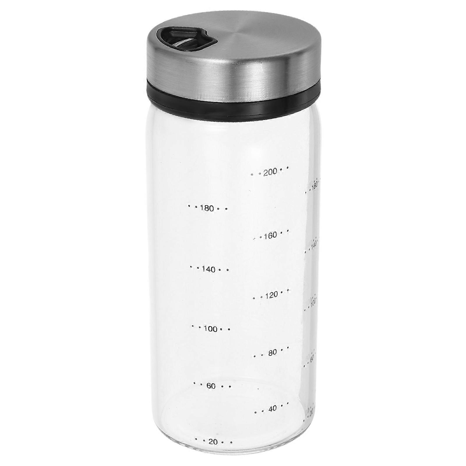 Shaker Glass Condiment Bottle Square Shape Sealable Lid For Barbecue Camping Seasonings Herbs Powders 1Pack