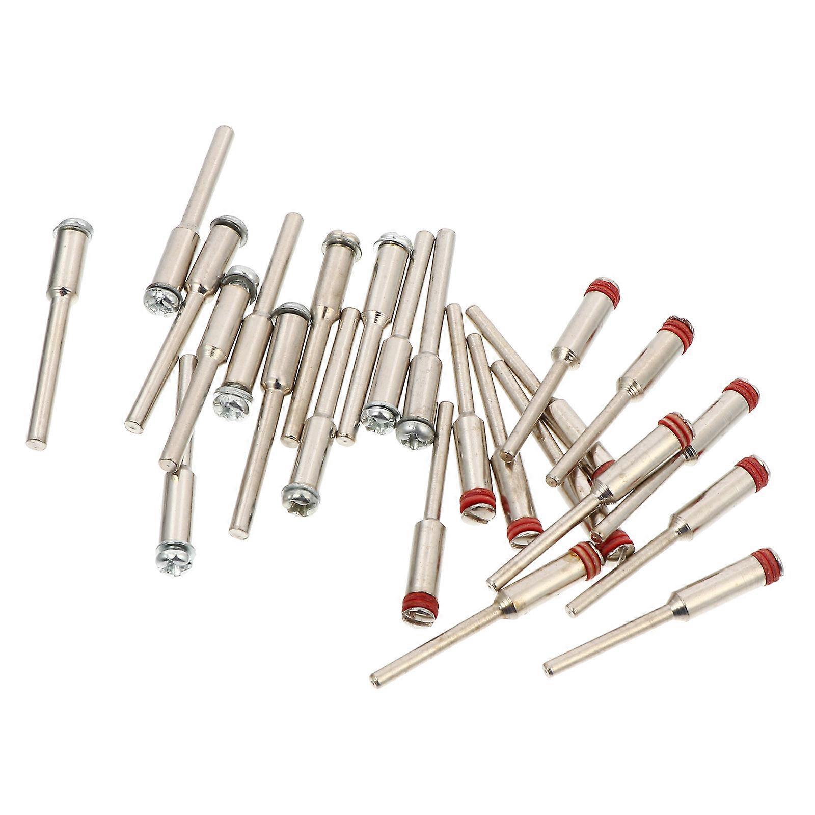 Rotary Tool Mandrel Screw Mandrel for Rotary Tools Dermal Tools Assorted Color 3.7X0.6cm Wear Resistant 24Pcs
