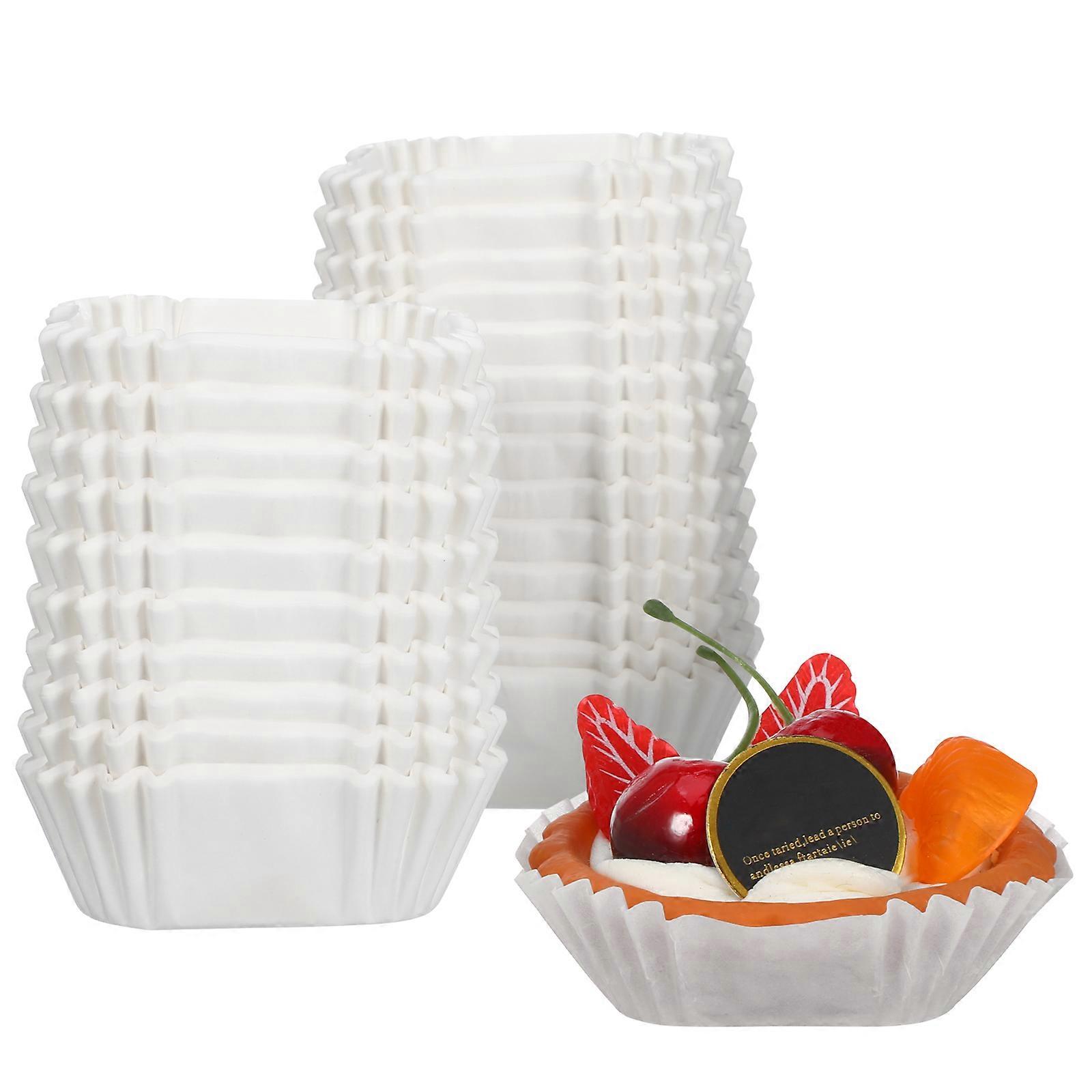 Square Liners For Desserts And Muffins 6.50X6.50X2.50CM Food-Grade Paper 1000Pcs