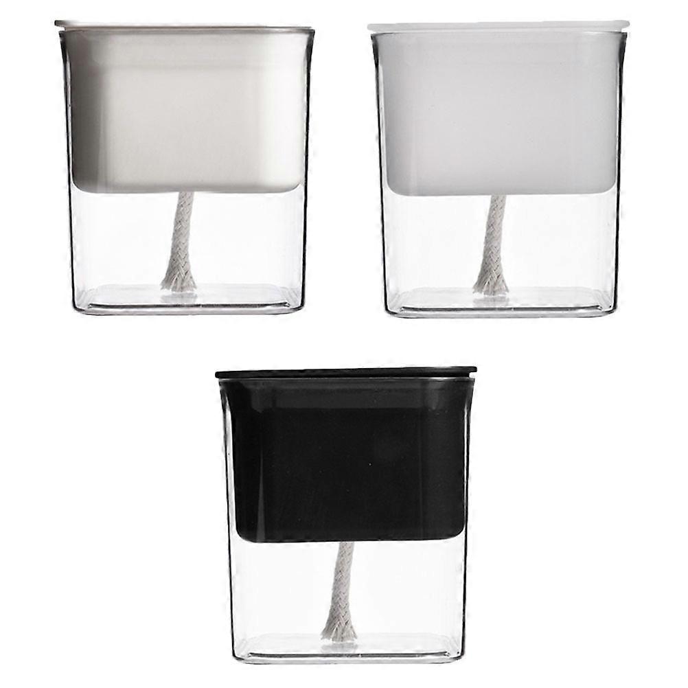 Planter For Indoor Plants Transparent Flowerpot Automatic Watering Succulent Breeding 11.3X11.1CM 3Pcs