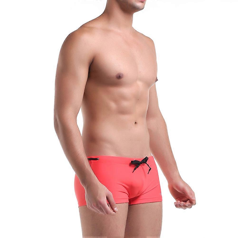 Men Swimming Briefs Orange XL Adjustable Size Sunlight Protection For Tanning 1Set