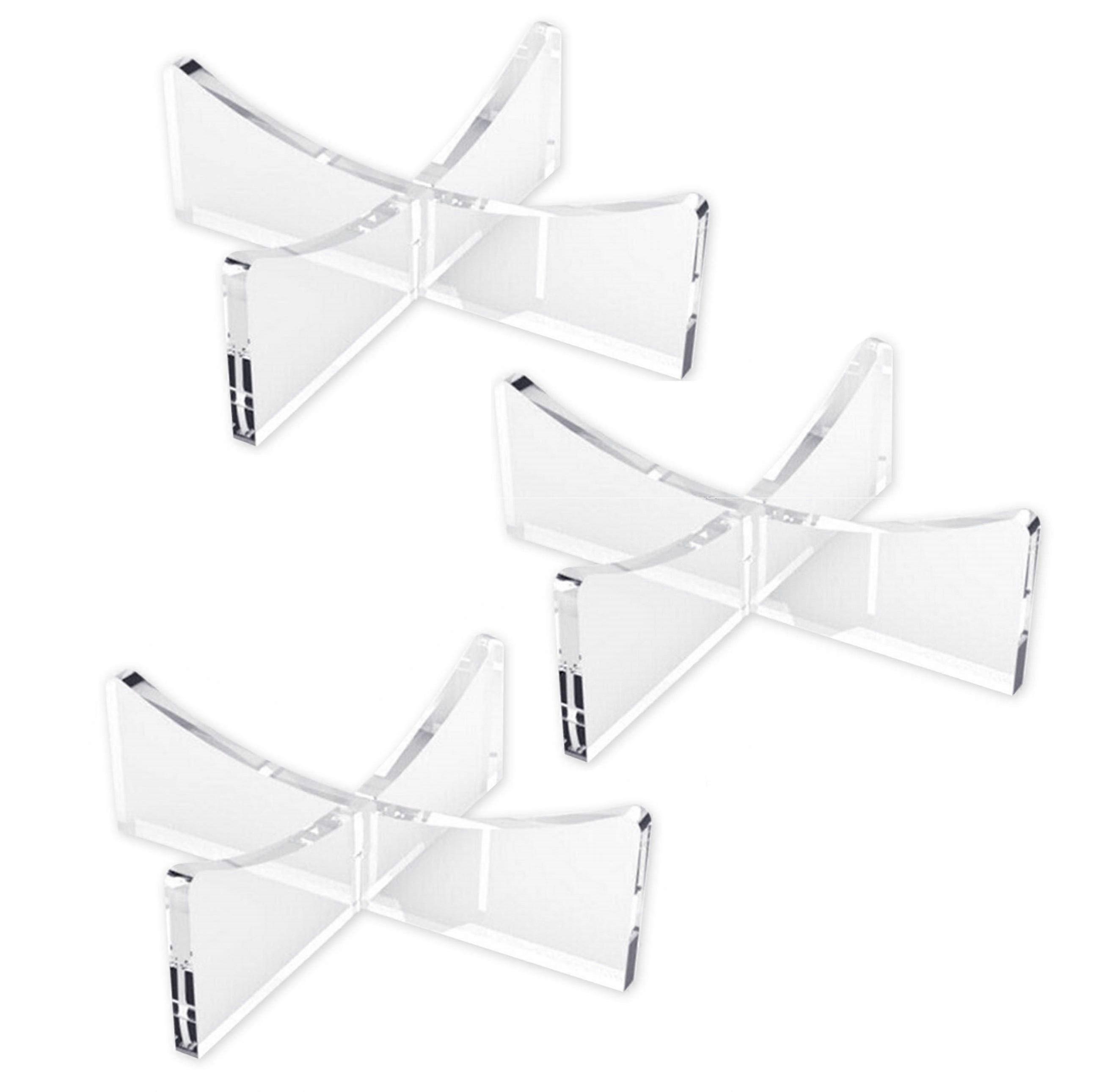 3Pcs Acrylic Multi-Function Display Stand Rugby Basketball Football Bracket Holder Transparent Rack