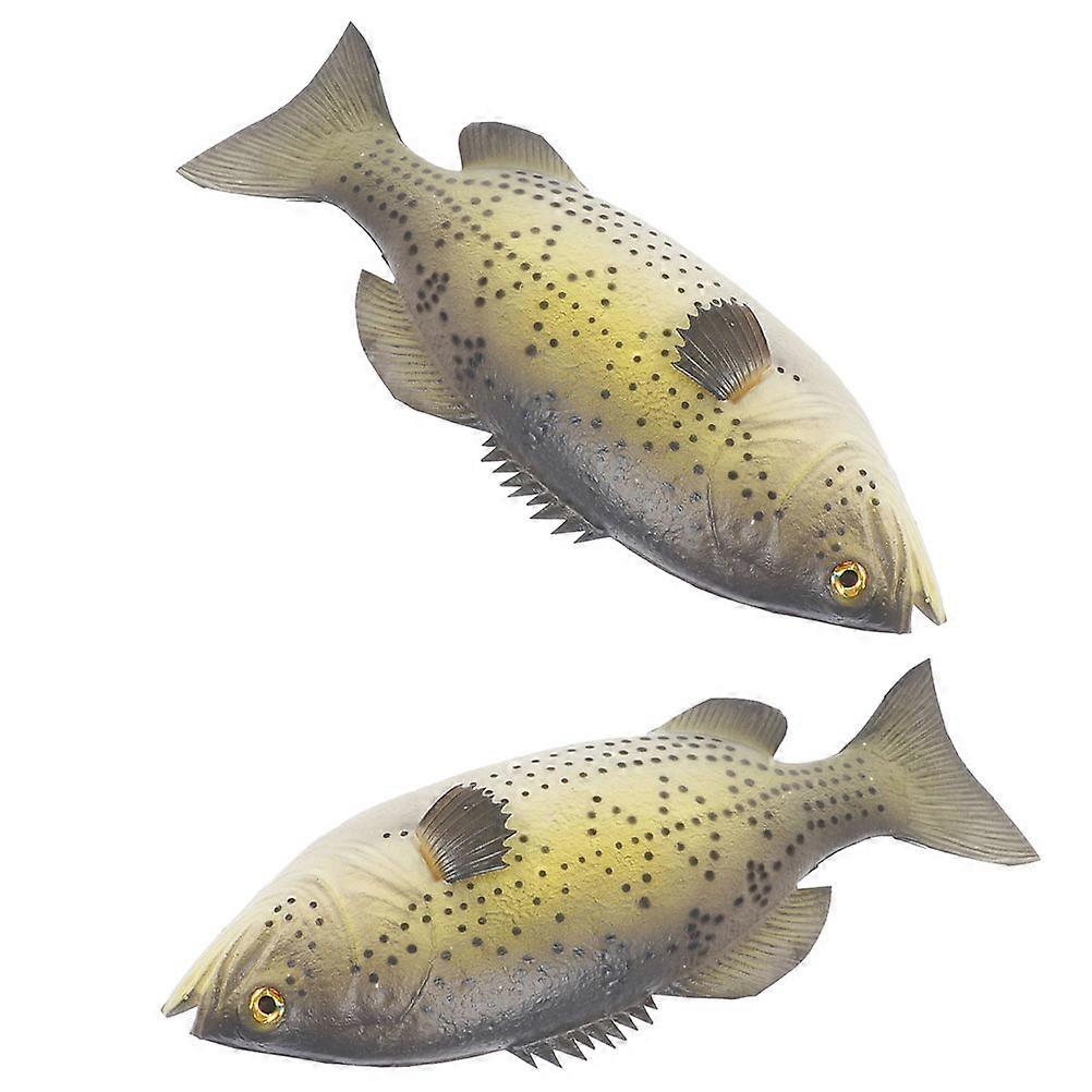 Realistic Simulation Fish Model Photography Props Assorted Color 28.5X10CM present 2Pcs