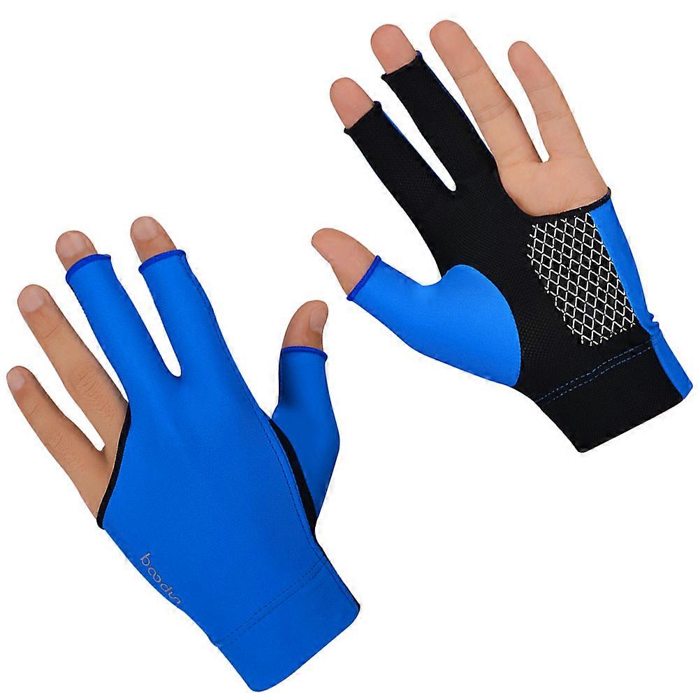 Guantes Para Billar Snooker Glove Billiard Equipment Blue Comfortable To Wear Good Fit 1Set